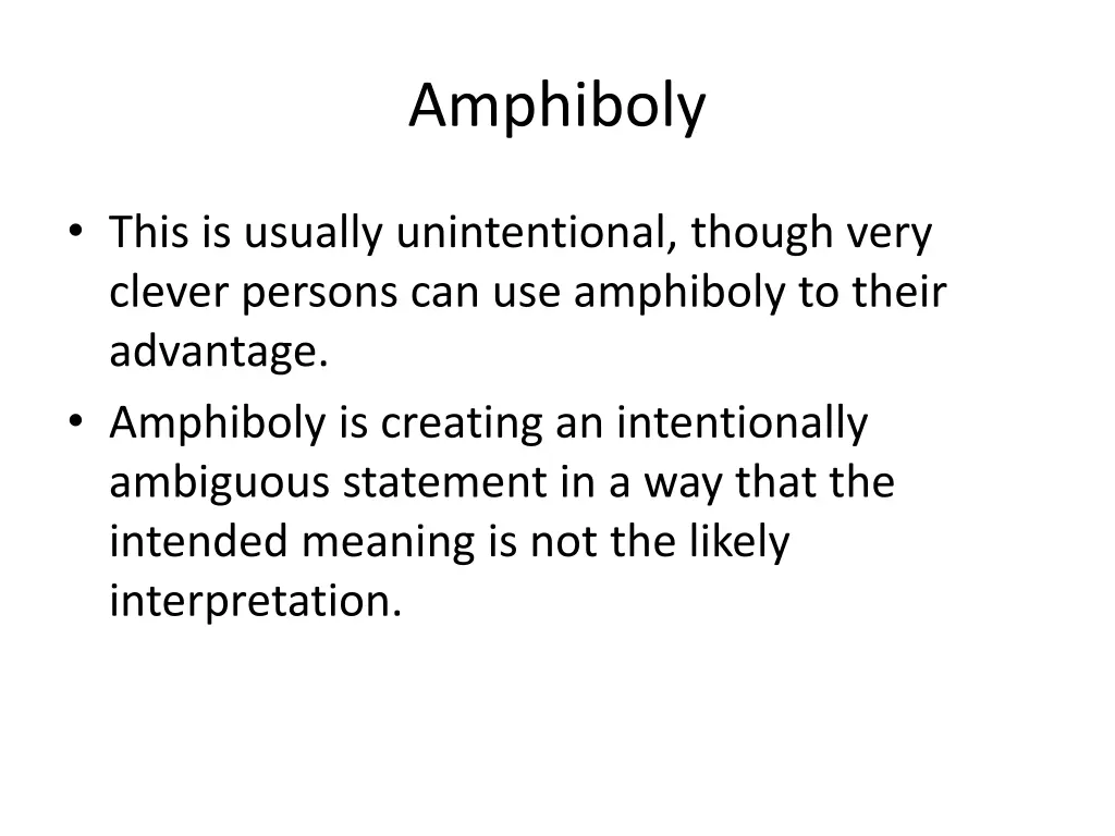 amphiboly