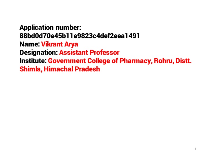 application number