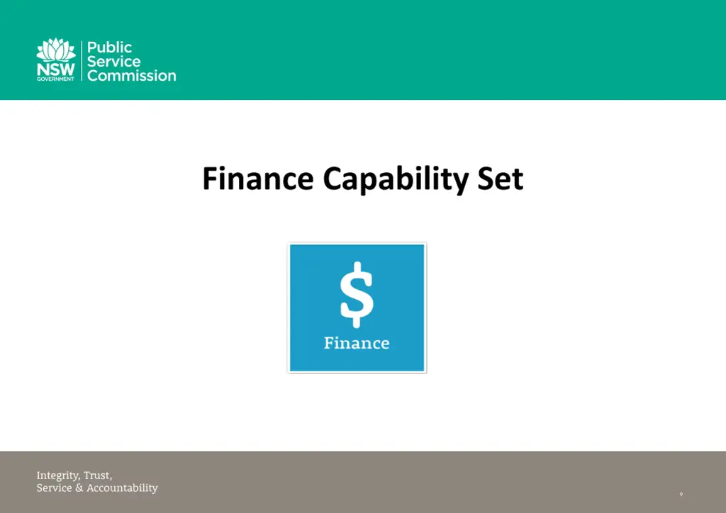finance capability set