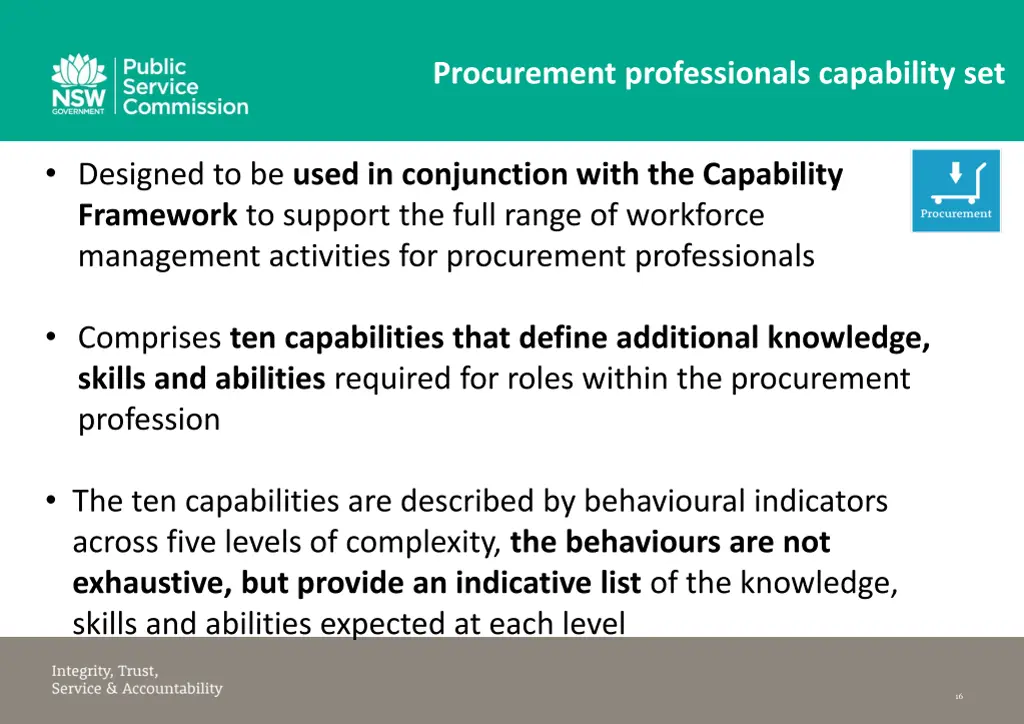 procurement professionals capability set 1