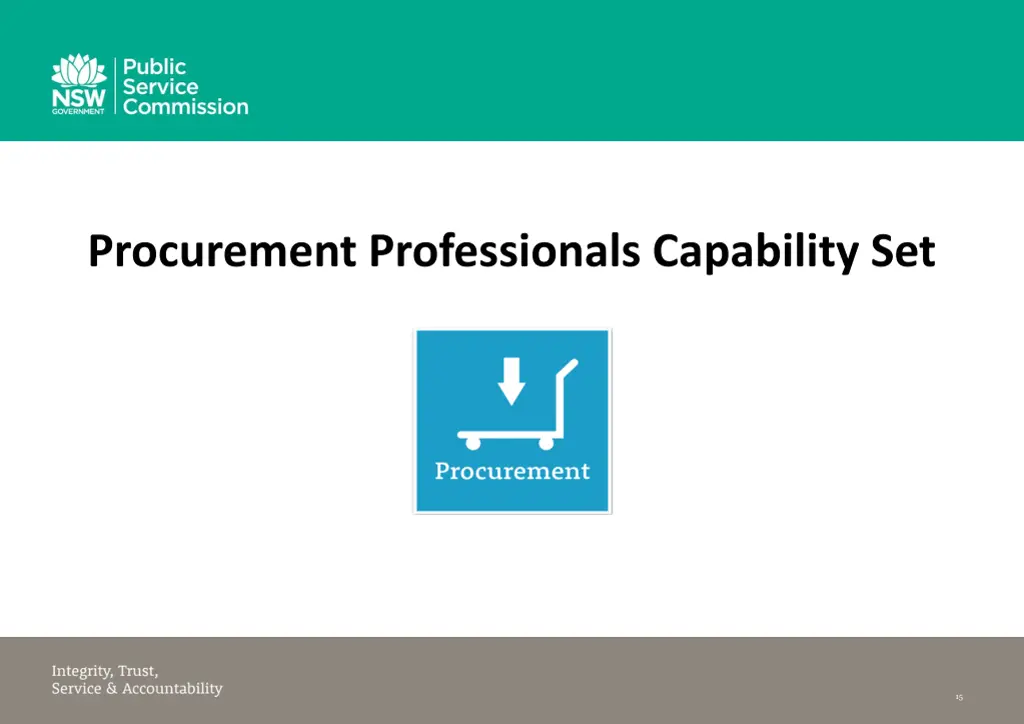 procurement professionals capability set