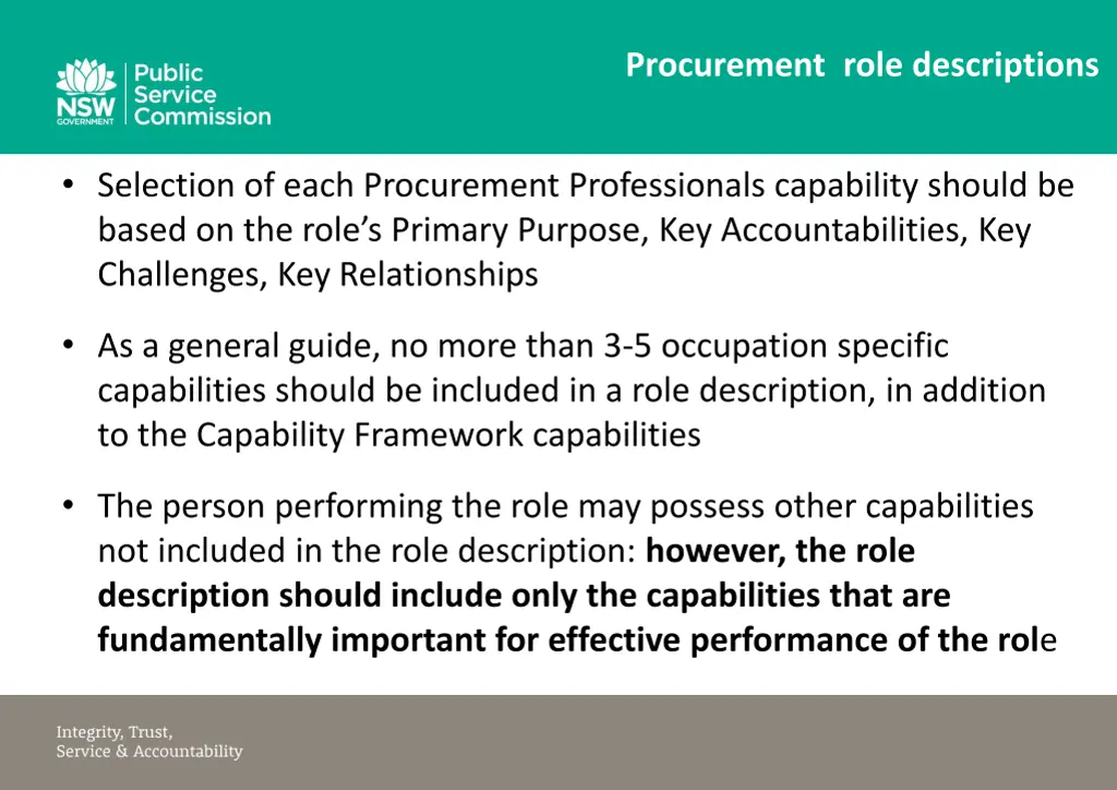 procurement role descriptions