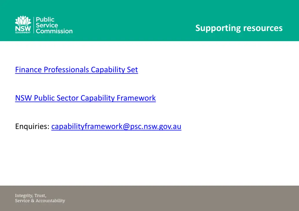 supporting resources