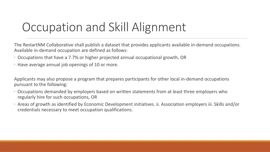 occupation and skill alignment