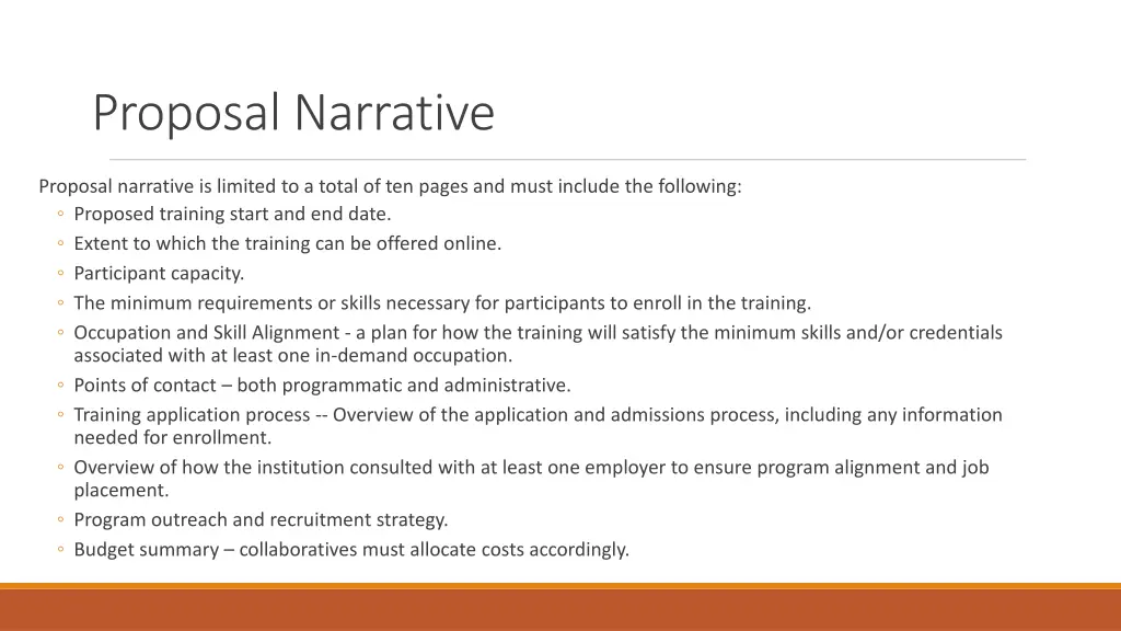 proposal narrative