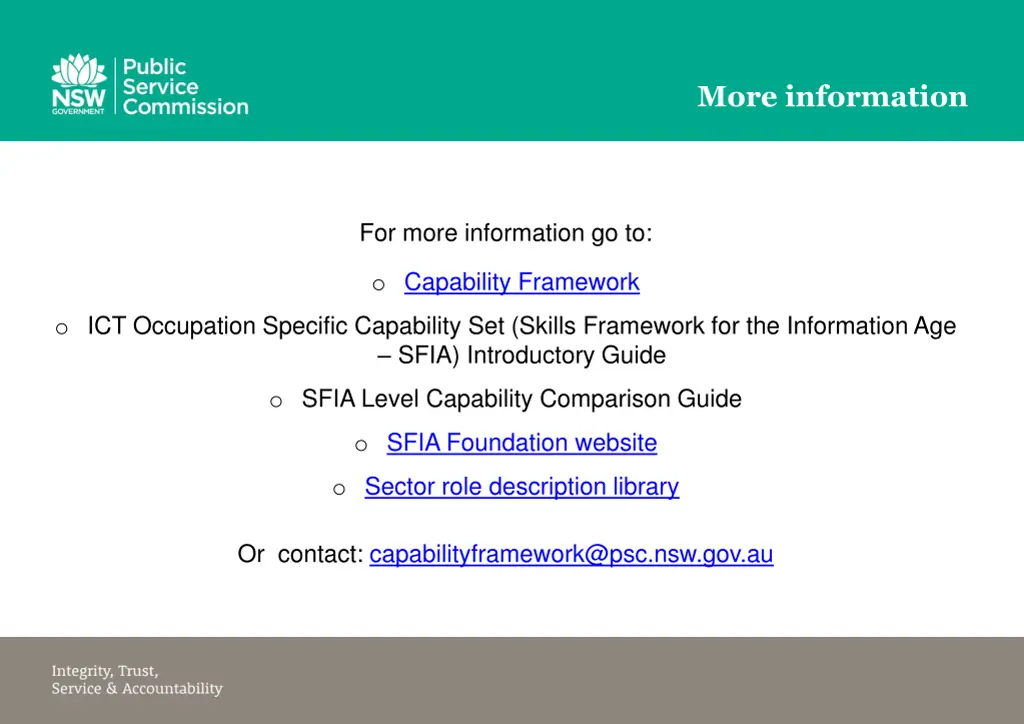 more information