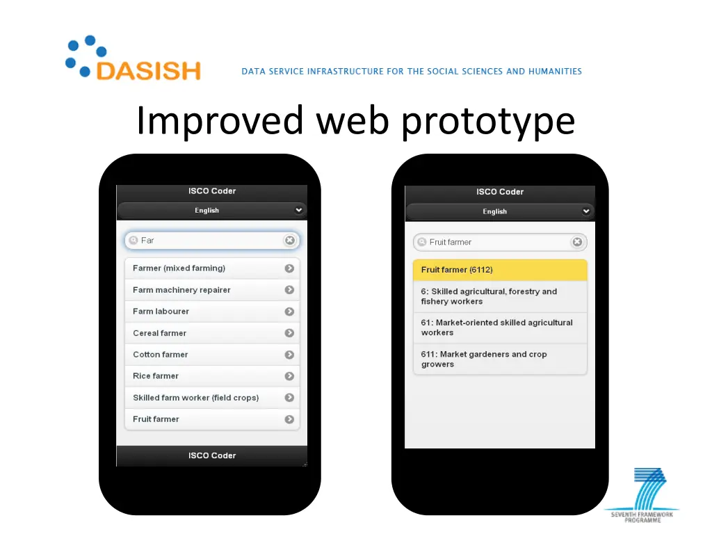 improved web prototype