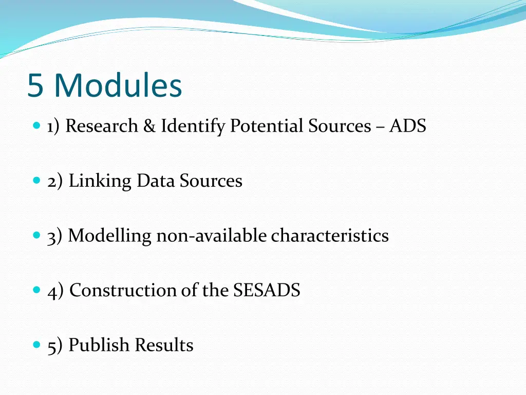 5 modules