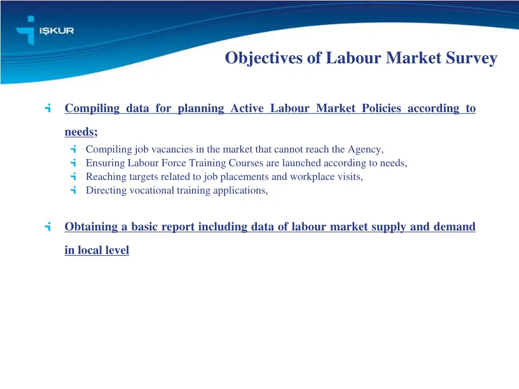 objectives of labour market survey 1