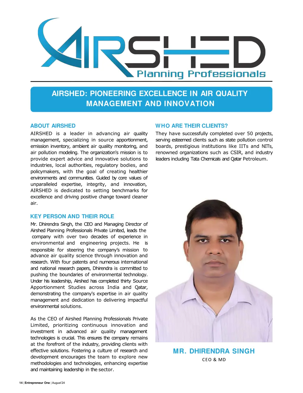 airshed pioneering excellence in air quality