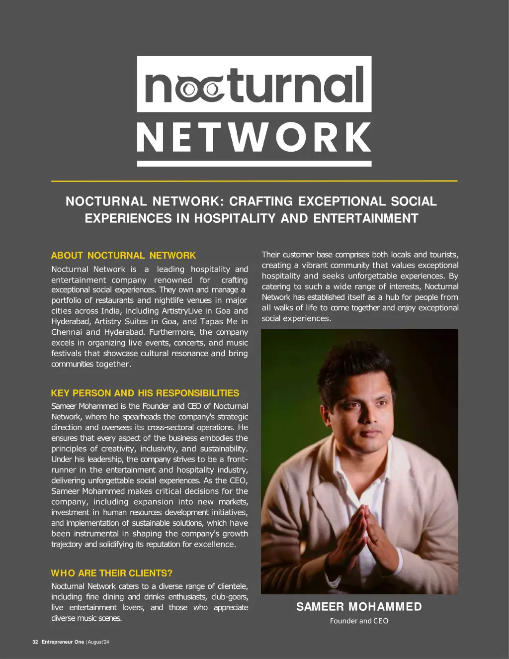 nocturnal network crafting exceptional social