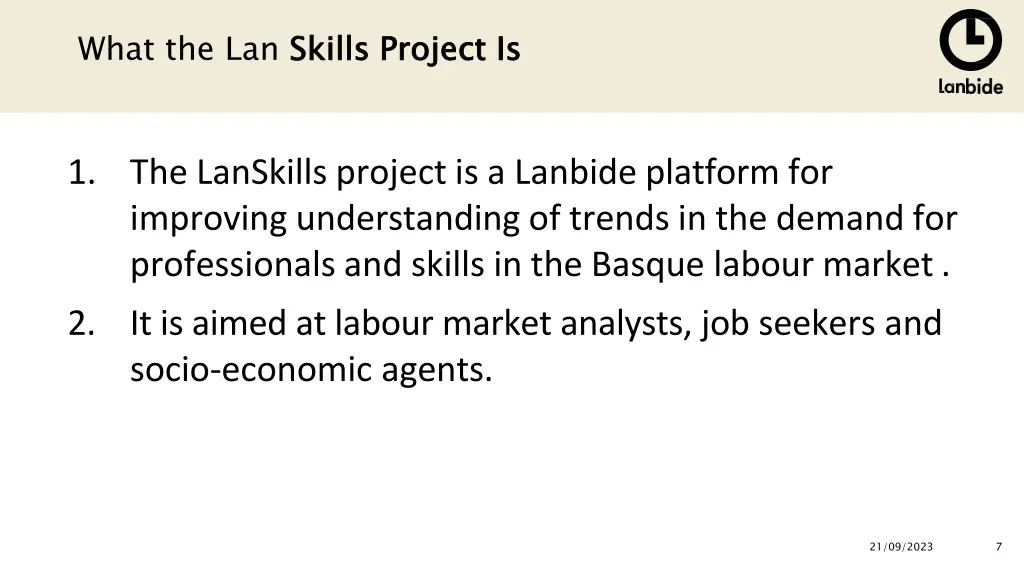 what the lan skills project is