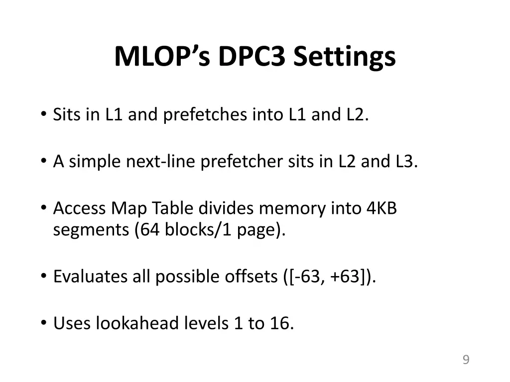 mlop s dpc3 settings
