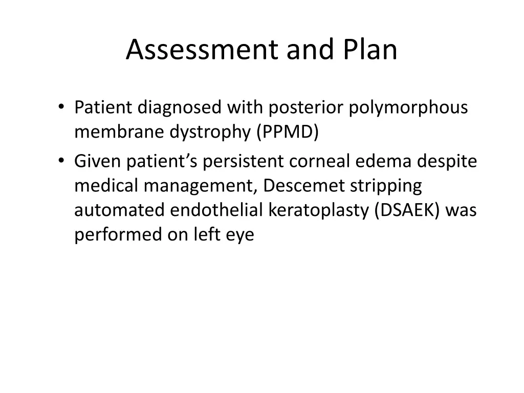 assessment and plan