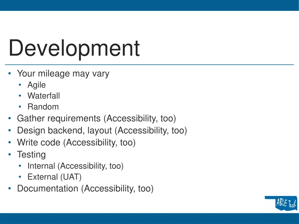 development
