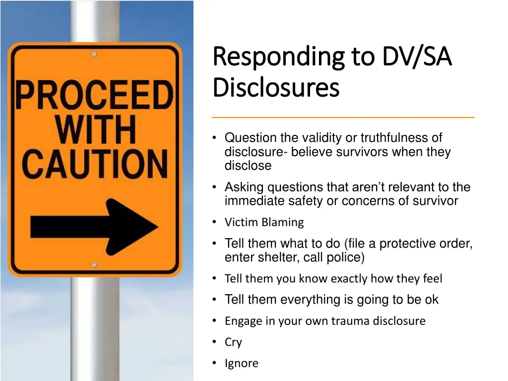 responding to dv sa responding