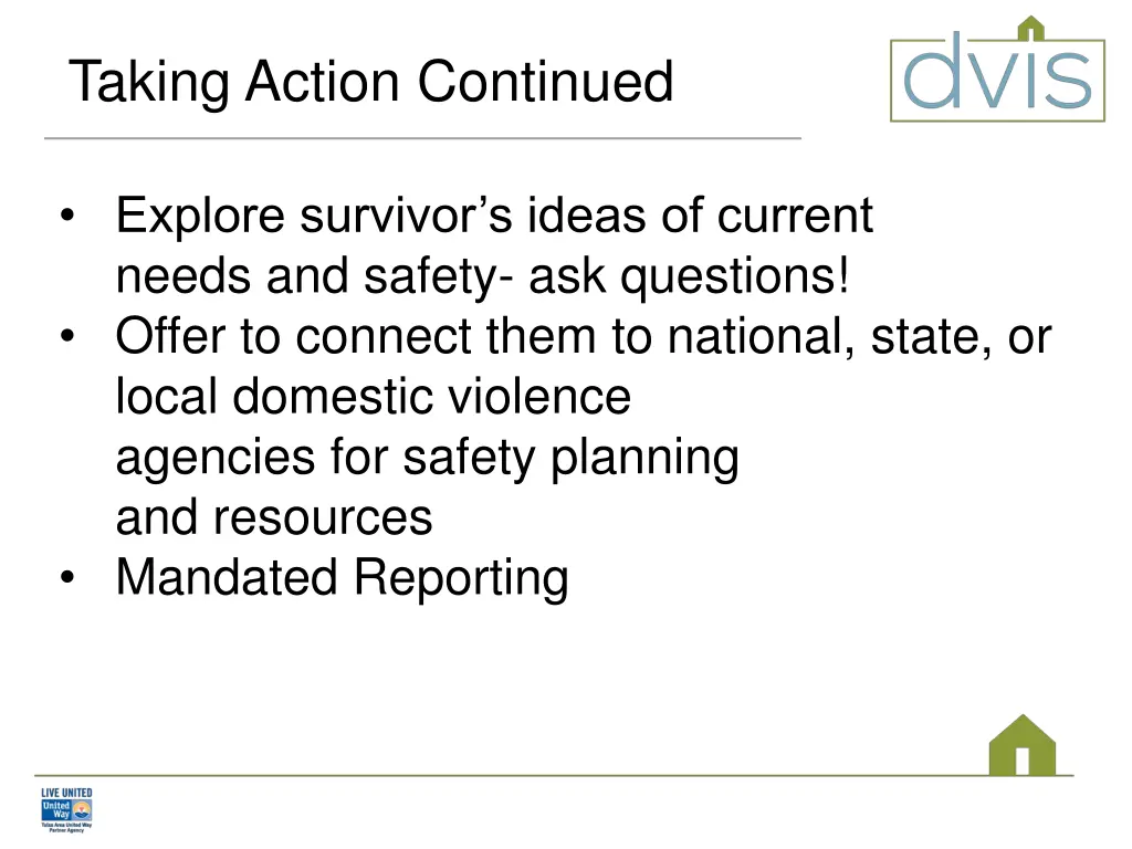 taking action continued