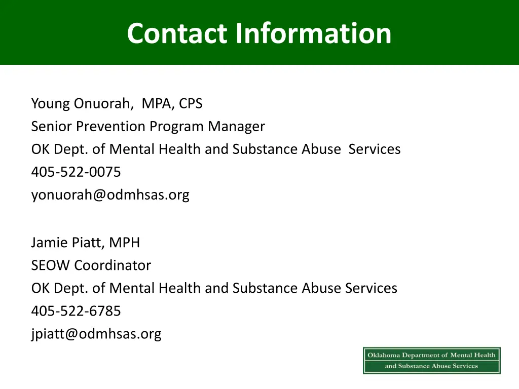 contact information