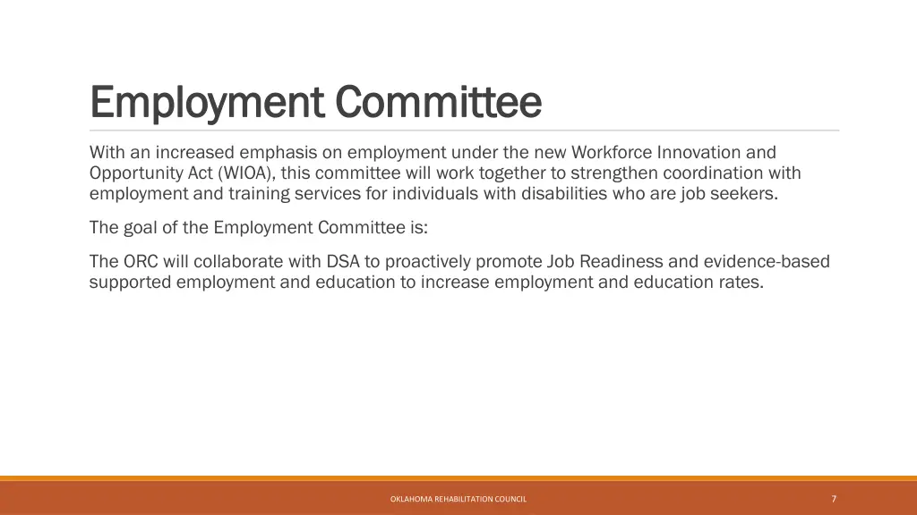 employment committee employment committee