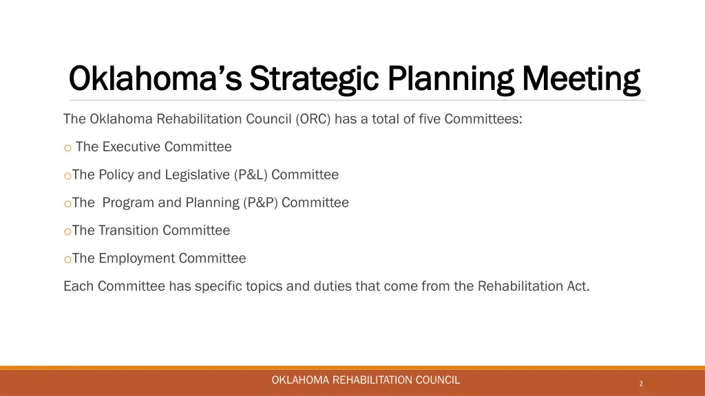 oklahoma s strategic planning meeting oklahoma