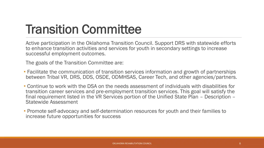 transition committee transition committee
