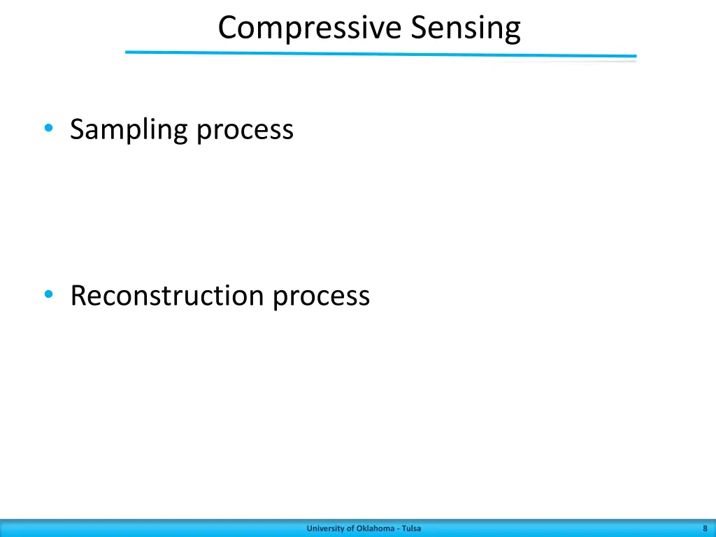compressive sensing
