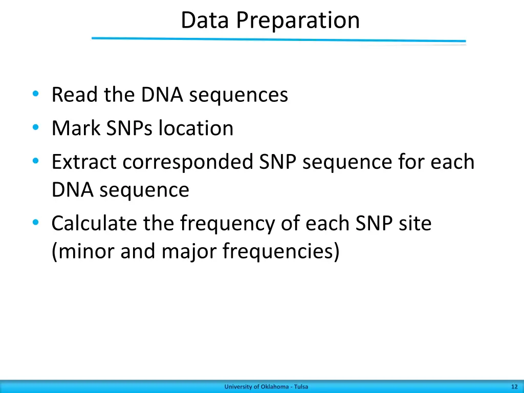 data preparation