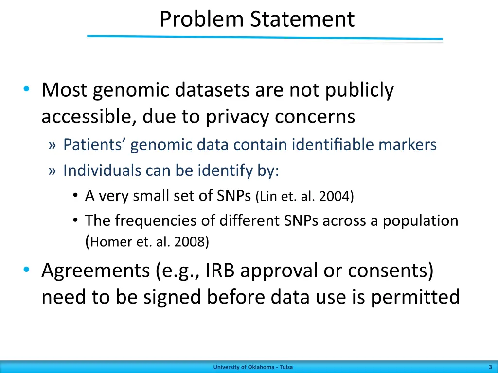 problem statement
