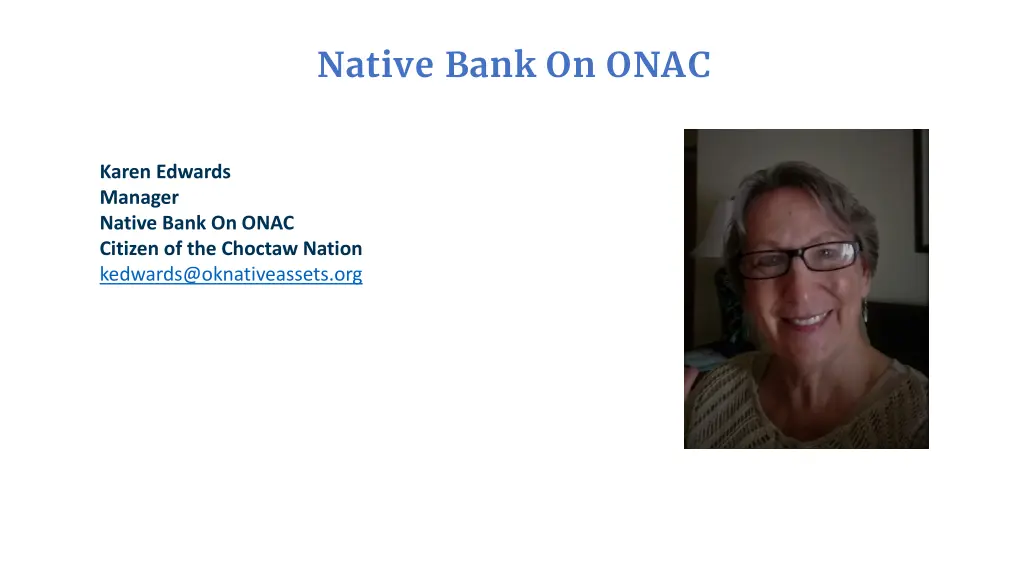 native bank on onac