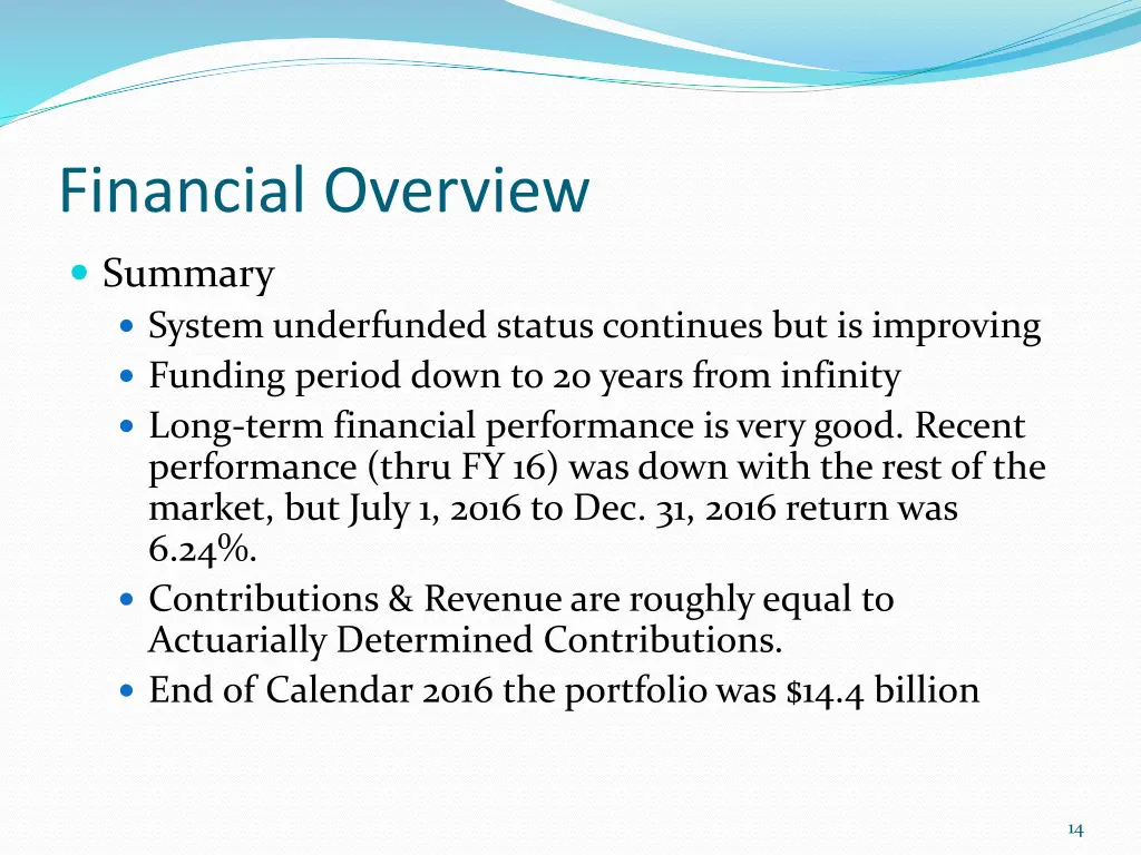 financial overview