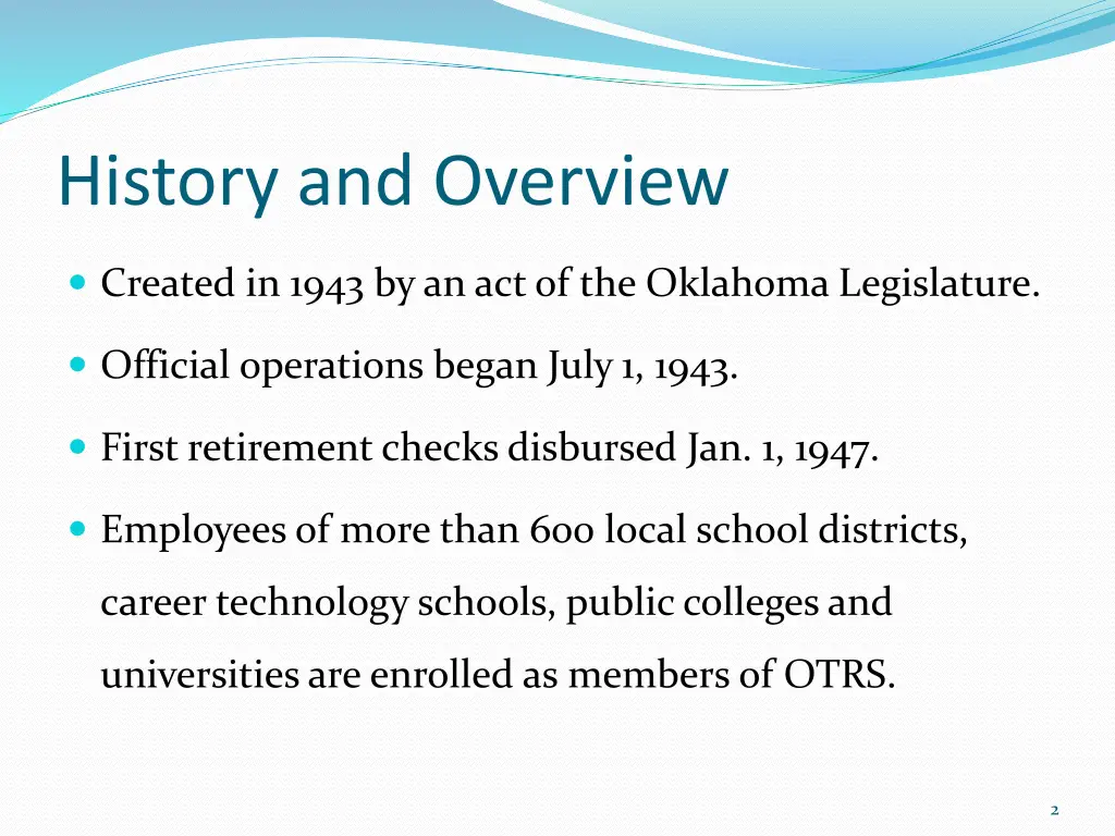 history and overview