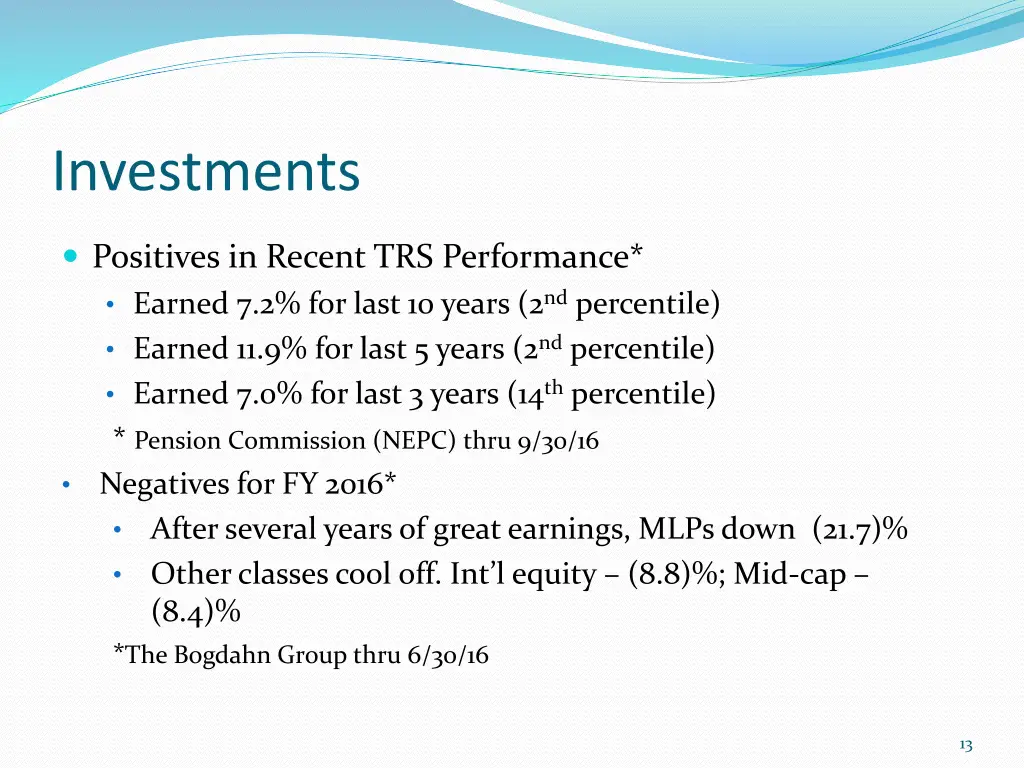 investments