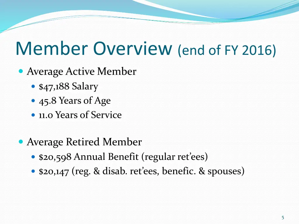 member overview end of fy 2016