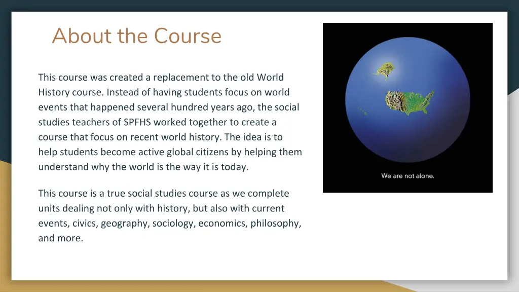 about the course