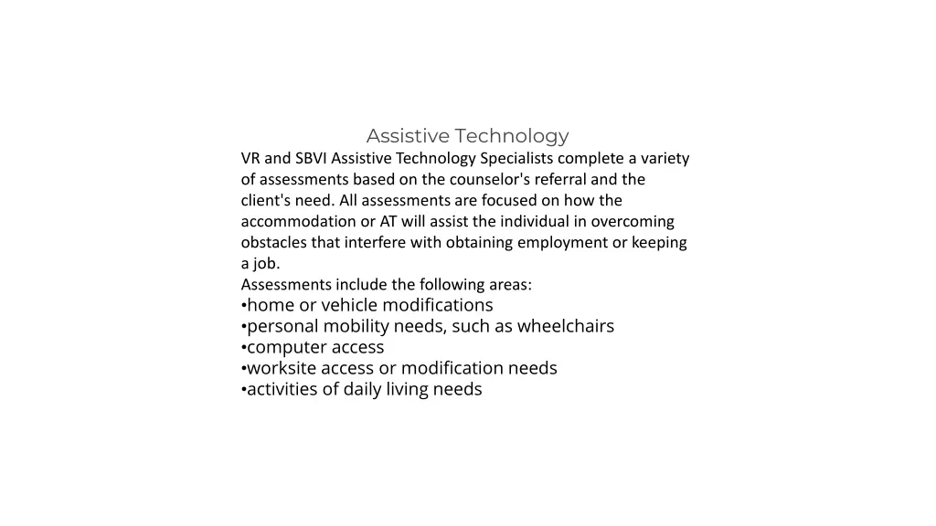 assistive technology