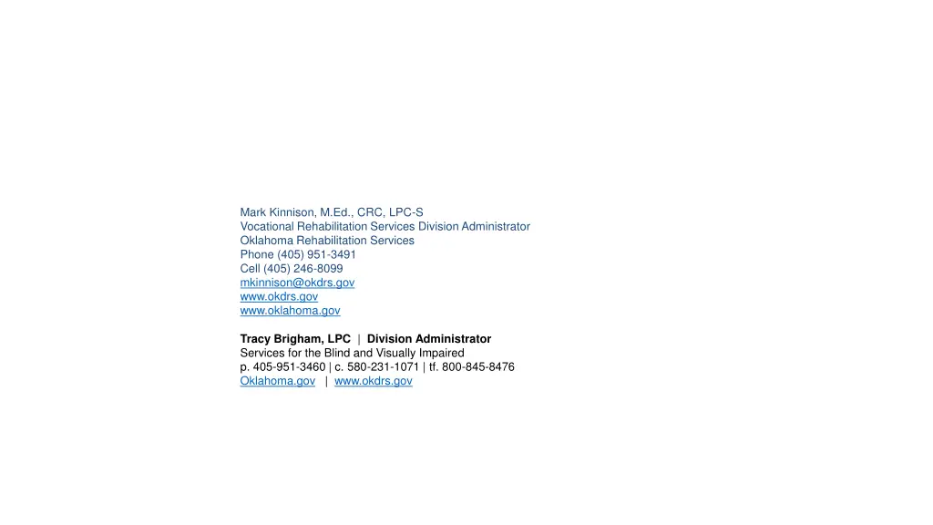 mark kinnison m ed crc lpc s vocational