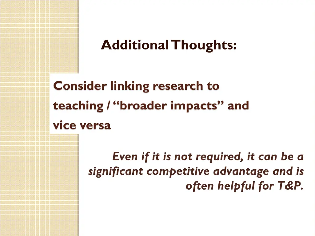 additional thoughts 1