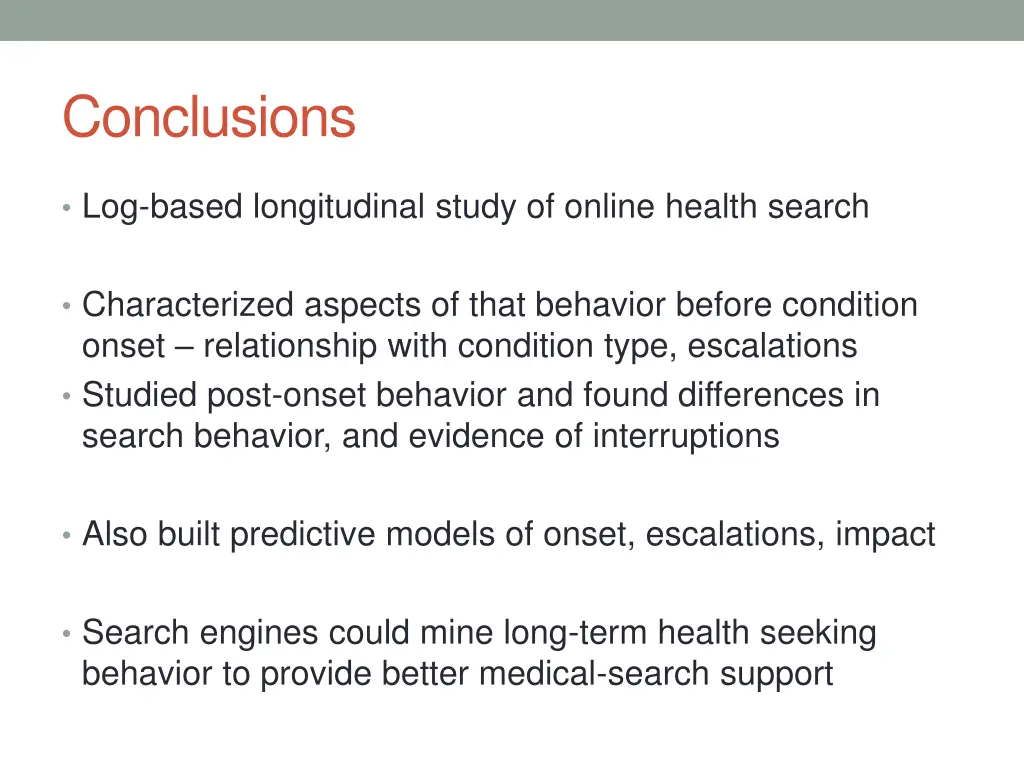 conclusions