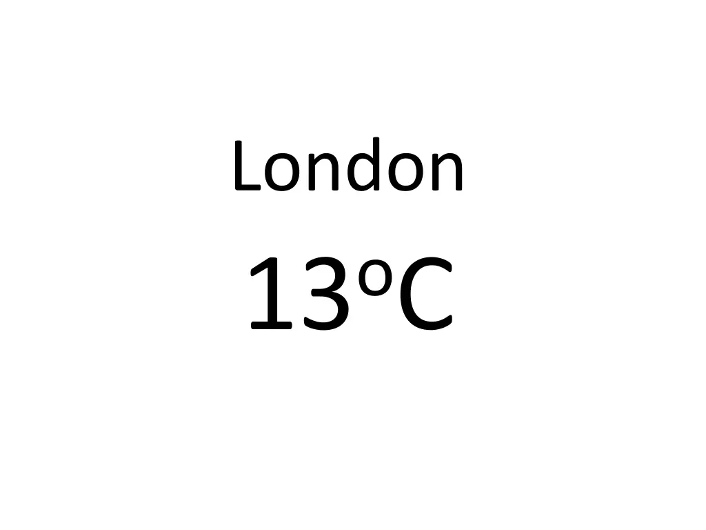 london 13 o c