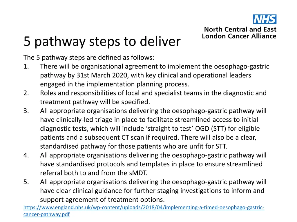 5 pathway steps to deliver