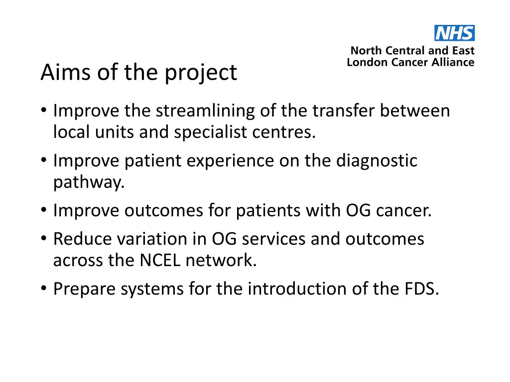 aims of the project