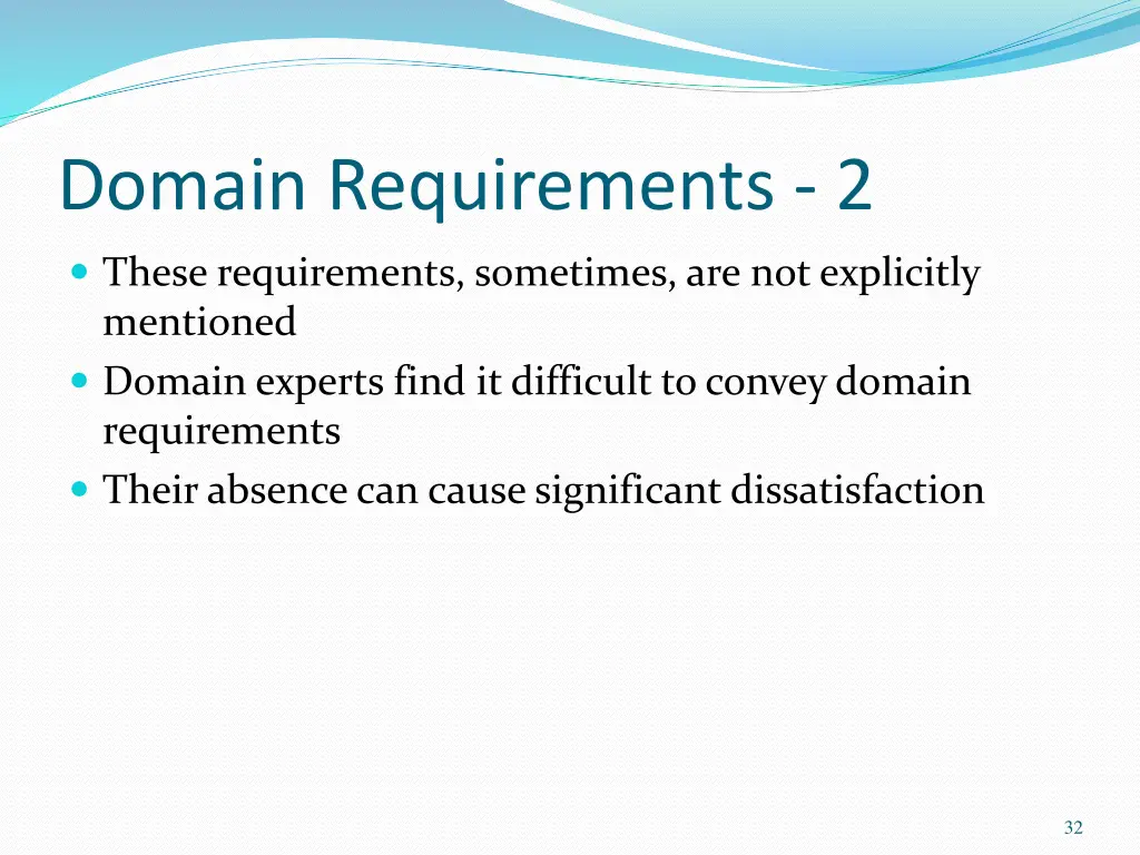 domain requirements 2