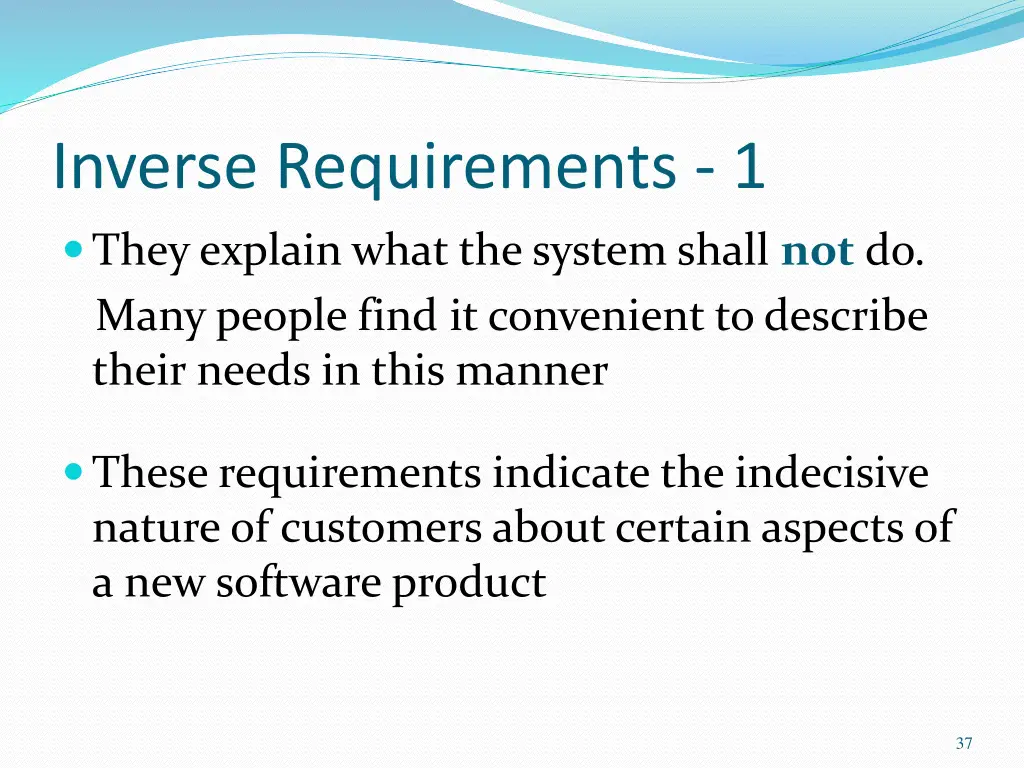 inverse requirements 1