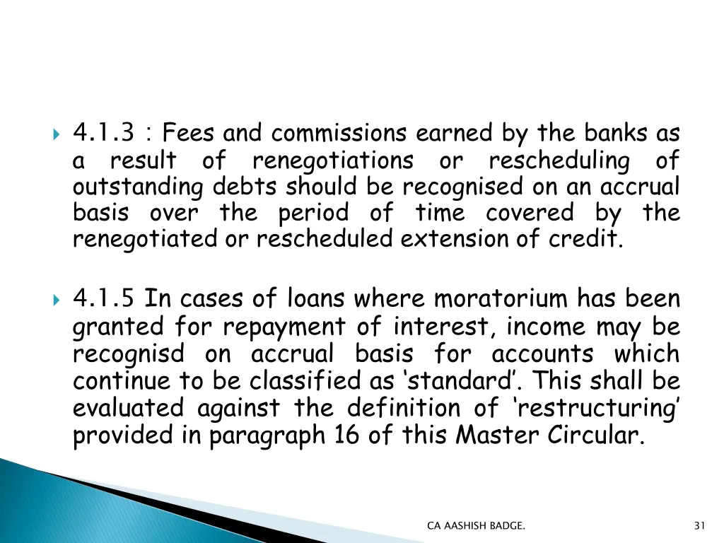 4 1 3 fees and commissions earned by the banks
