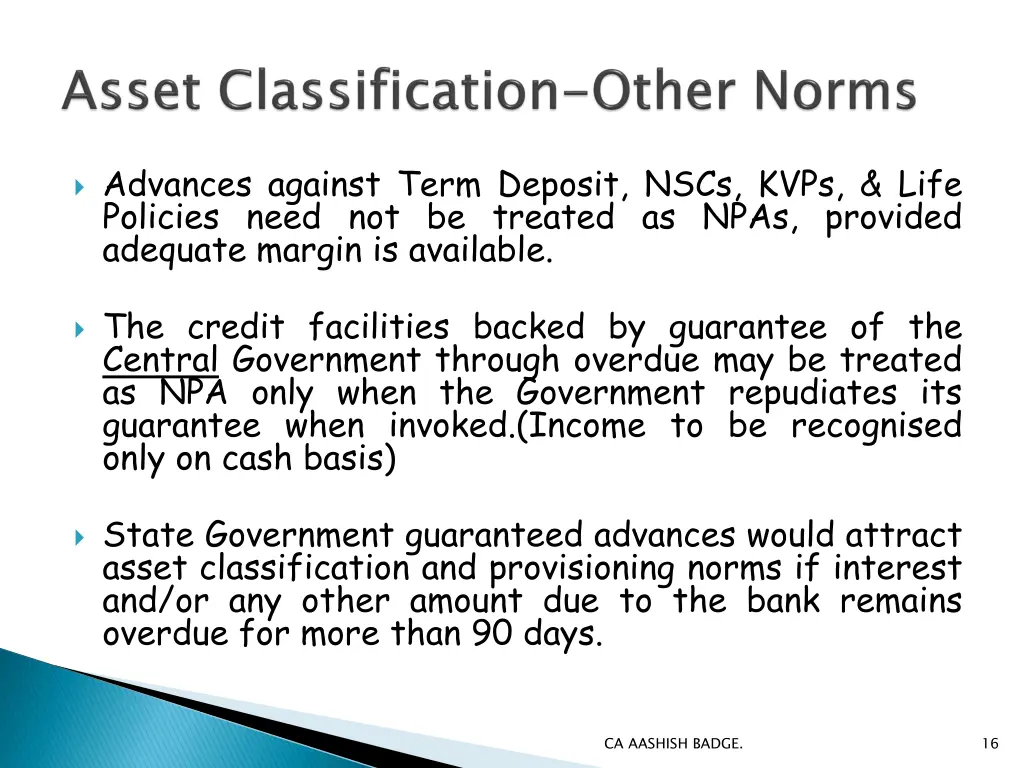 advances against term deposit nscs kvps life