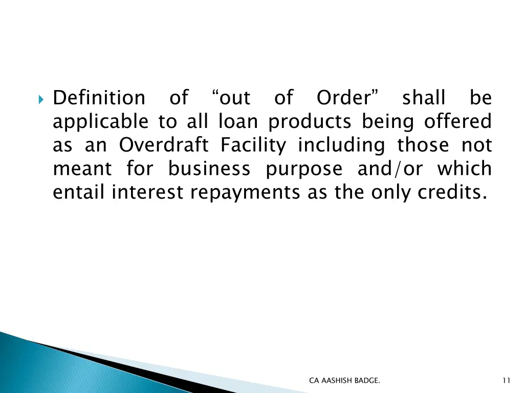 definition of out of order shall be applicable