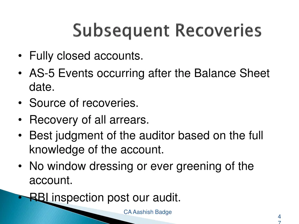 fully closed accounts as 5 events occurring after