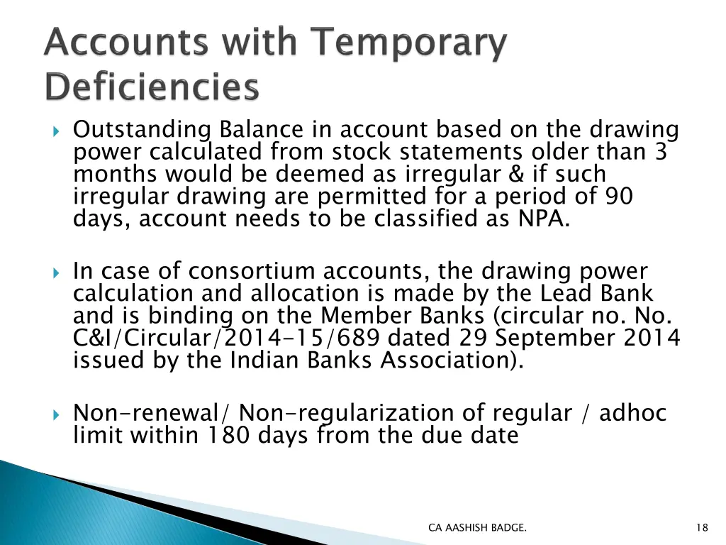 outstanding balance in account based
