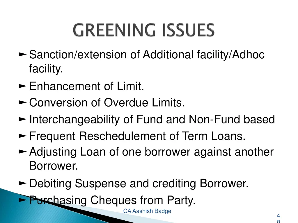 sanction extension of additional facility adhoc