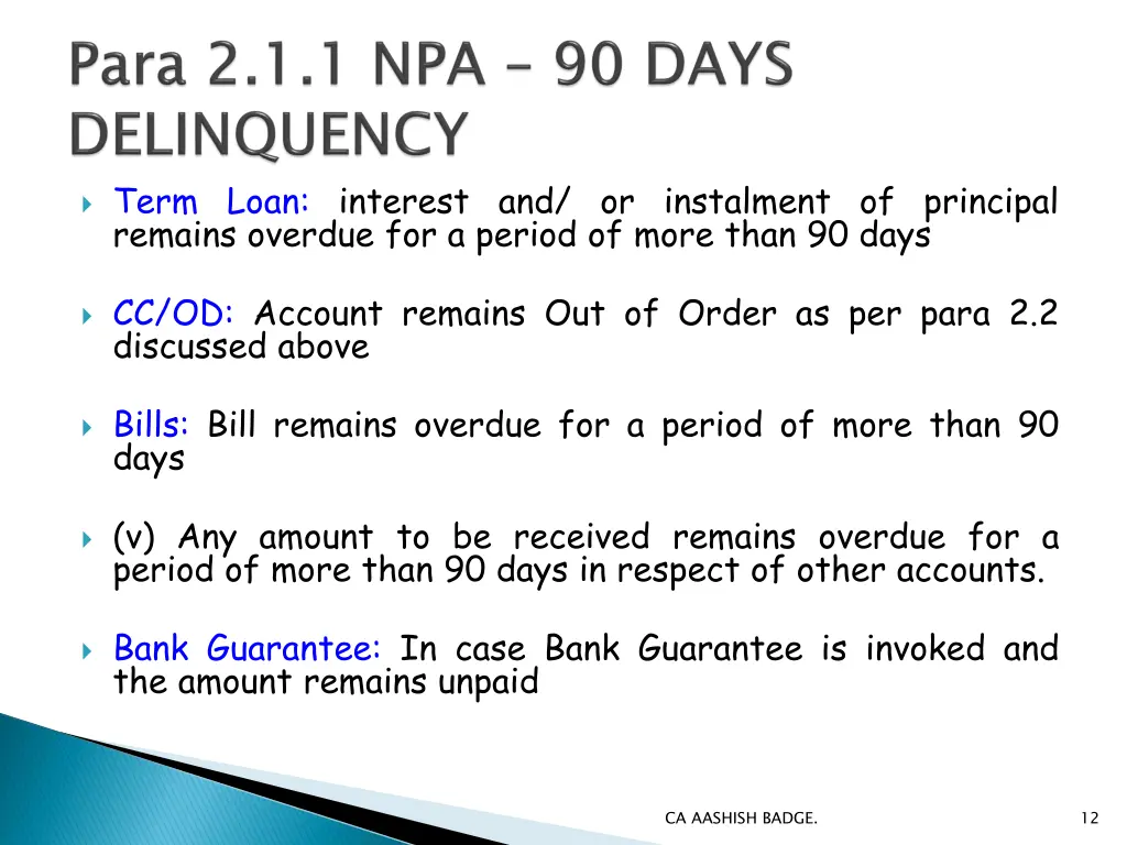 term loan interest and or instalment of principal